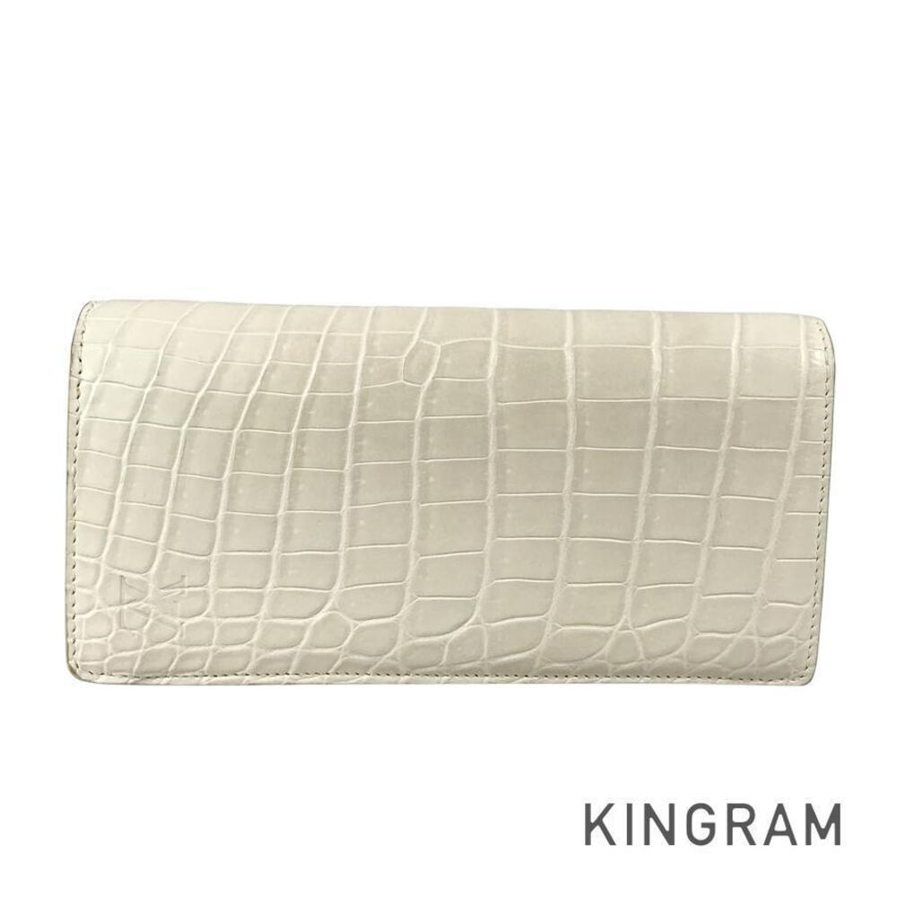 Louis Vuitton Portefeuille Wallet Brazza Crocodile Leather Bifold Long